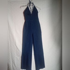 Denim Blvd Los Angeles Med Denim Jumpsuit